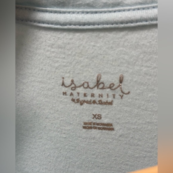 Isabel Maternity Light Blue Tshirt - Picture 2 of 3